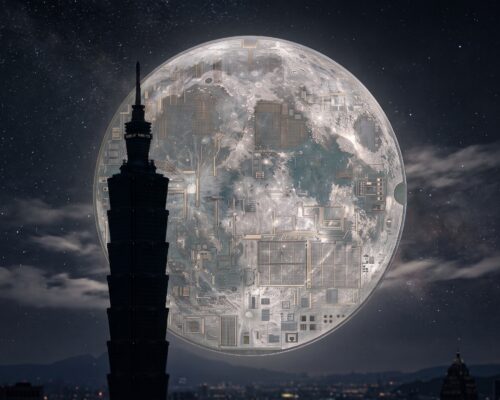 月亮、台灣、半導體